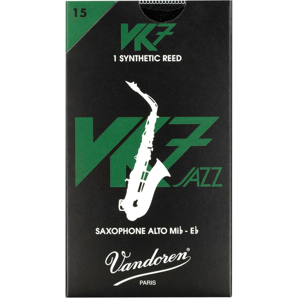 imageVandoren VK7 Jazz Synthetic Alto Saxophone Reed Strength 10Strength 15