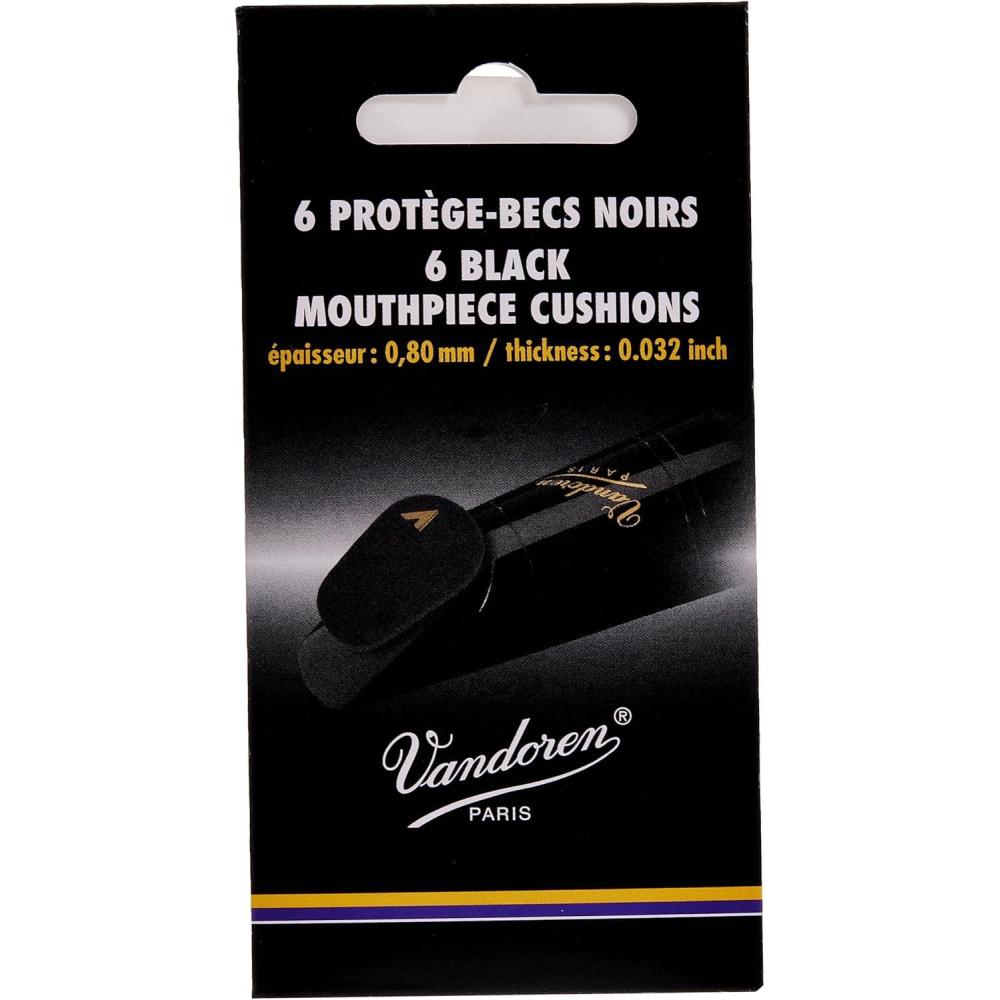 imageVandoren VMC6 Mouthpiece Cushions Clear Thin 035mm014quot Pack of 6Thick
