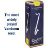 imageVandoren CR123 Bass Clarinet Traditional Reeds Strength 3 Box of 5Strength 1