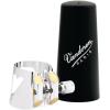 imageVandoren LC07P Optimum Ligature and Plastic Cap for Alto Saxophone Gilded with 3 Interchangeable Pressure Plates BlackEb Clarinet