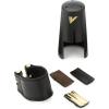 imageVandoren LC21P Leather Ligature and Plastic Cap for Bb Clarinet with 3 Interchangeable Pressure PlatesAlto Sax
