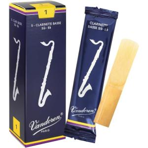 imageVandoren CR123 Bass Clarinet Traditional Reeds Strength 3 Box of 5Strength 1