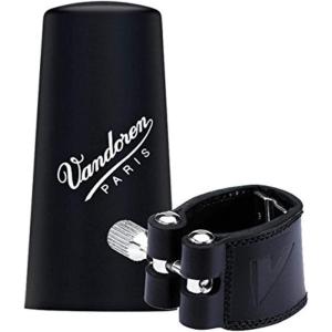 imageVandoren LC21P Leather Ligature and Plastic Cap for Bb Clarinet with 3 Interchangeable Pressure PlatesAlto Clarinet