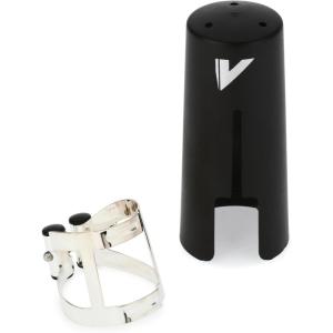 imageVandoren LC51PP MO Ligature and Plastic Cap for Bb Clarinet Pewter FinishSilver