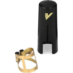 imageVandoren LC57DP MO Ligature and Plastic Cap for Alto Saxophone Gilded FinishAged Gold
