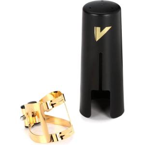 imageVandoren LC57DP MO Ligature and Plastic Cap for Alto Saxophone Gilded FinishAlto Sax  Gilded