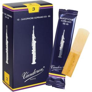 imageVandoren SR203 Soprano Sax Traditional Reeds Strength 3 Box of 10Strength 3