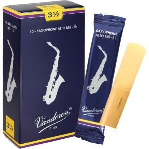 imageVandoren SR213 Alto Sax Traditional Reeds Strength 3 Box of 10Strength 35
