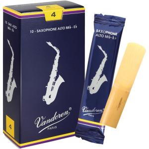 imageVandoren SR213 Alto Sax Traditional Reeds Strength 3 Box of 10Strength 4