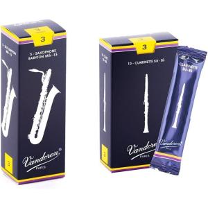 imageVandoren SR243 Bari Sax Traditional Reeds Strength 3 Box of 5Strength 3