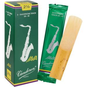 imageVandoren SR273 Tenor Sax JAVA Reeds Strength 3 Box of 5Strength 25