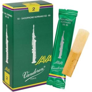 imageVandoren SR3025 Soprano Sax JAVA Reeds Strength 25 Box of 10Strength 2