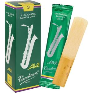 imageVandoren SR343 Bari Sax JAVA Reeds Strength 3 Box of 5Strength 3