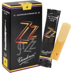 imageVandoren SR4025 Soprano Sax ZZ Reeds Strength 25 Box of 10Strength 4