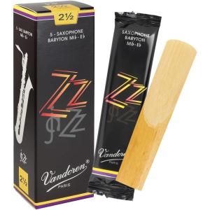 imageVandoren SR443 Bari Sax ZZ Reeds Strength 3 Box of 5 blackStrength 25