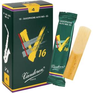 imageVandoren SR703 Alto Sax V16 Reeds Strength 3 Box of 10Strength 4