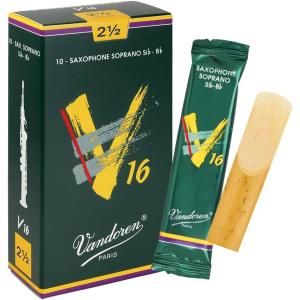 imageVandoren SR7125 Soprano Sax V16 Reeds Strength 25 Box of 10Strength 25