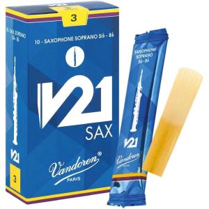 imageVandoren SR803 Sop Sax V21 Reeds Strength 3 Box of 10