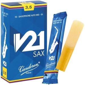imageVandoren SR813 Alto Saxophone V21 Reeds Strength 3 Box of 10Strength 35