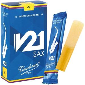 imageVandoren SR813 Alto Saxophone V21 Reeds Strength 3 Box of 10Strength 4