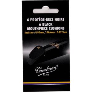 imageVandoren VMC6 Mouthpiece Cushions Clear Thin 035mm014quot Pack of 6Thick
