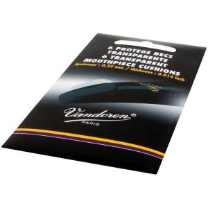 imageVandoren VMC6 Mouthpiece Cushions Clear Thin 035mm014quot Pack of 6Thin