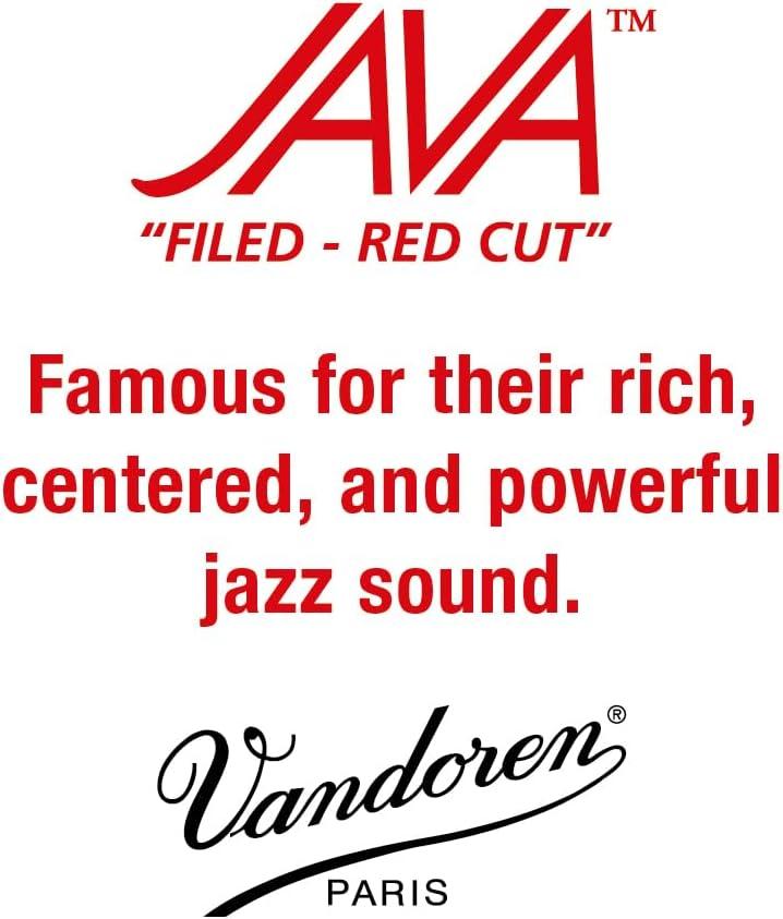 imageVandoren SR263R Alto Sax JAVA Red Reeds Strength 3 Box of 10Strength 3