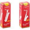 imageVandoren SR343R Bari Sax JAVA Red Reeds Strength 3 Box of 5Strength 25